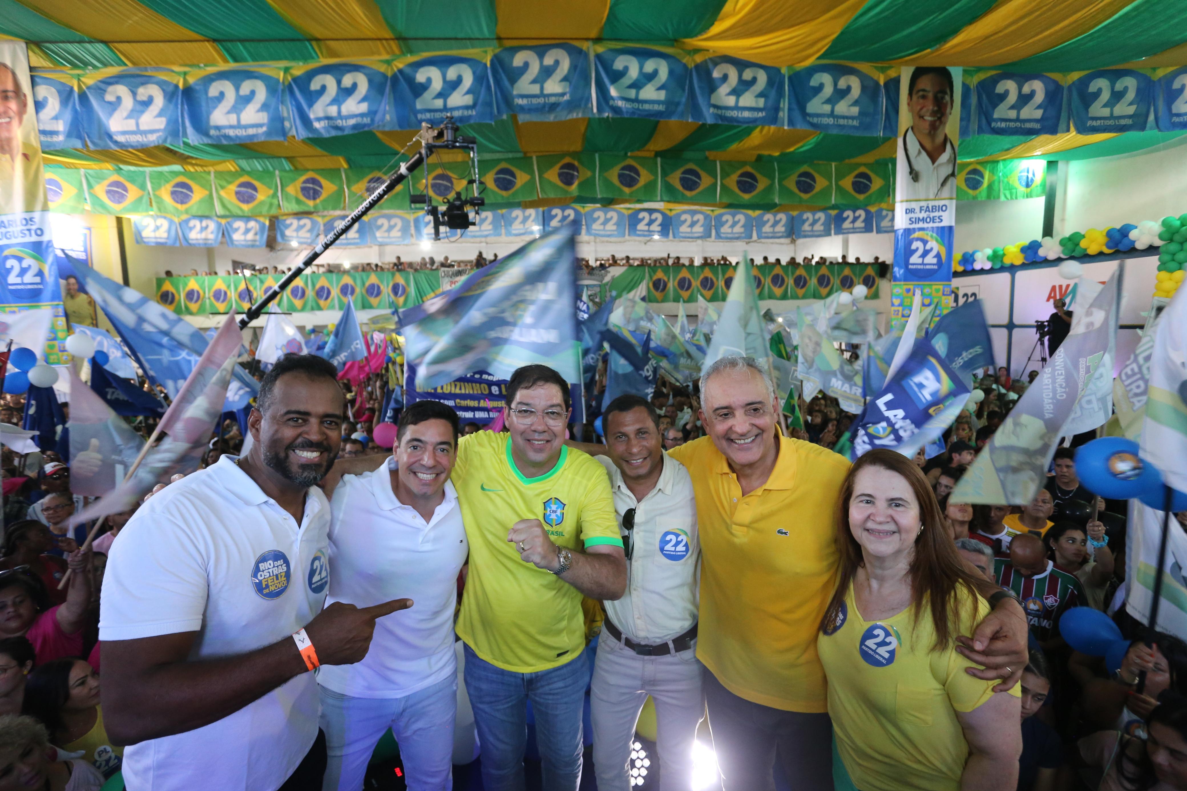 Da esquerda para a direita: Marciel nascimento, Dr. Fábio Simões, Altineu Côrtes, Elton Mendes, Carlos Augusto e Márcia Almeida. Foto: Divulgação 