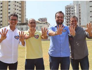 Vinicius Farah recebe apoio de Claudio Castro e Romário em caminhada em Três Rios