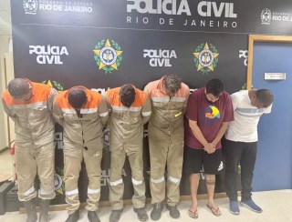 Ladrões com uniformes falsos da Light são presos em flagrante roubando cabos no Centro do Rio