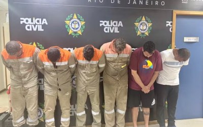 Ladrões com uniformes falsos da Light são presos em flagrante roubando cabos no Centro do Rio